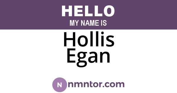 Hollis Egan