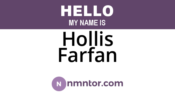 Hollis Farfan