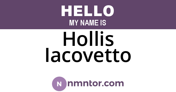 Hollis Iacovetto