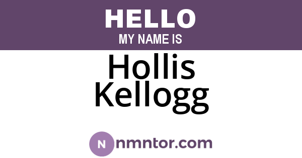 Hollis Kellogg