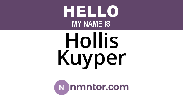 Hollis Kuyper