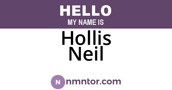 Hollis Neil