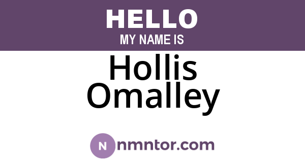 Hollis Omalley
