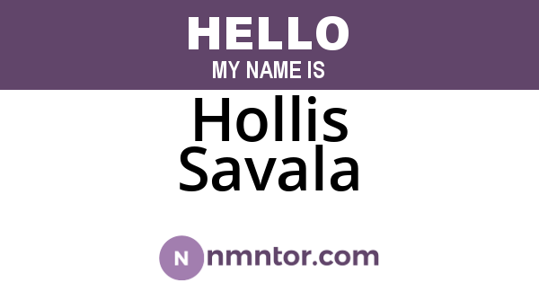Hollis Savala