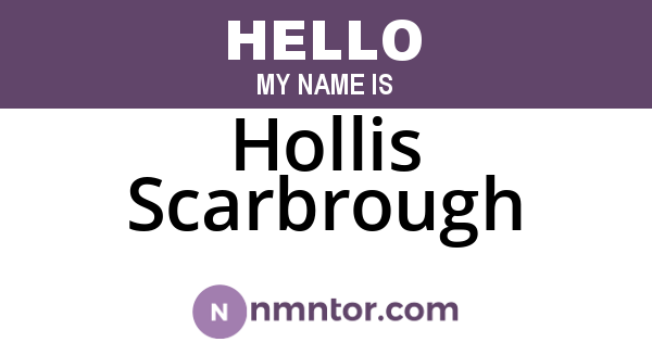 Hollis Scarbrough