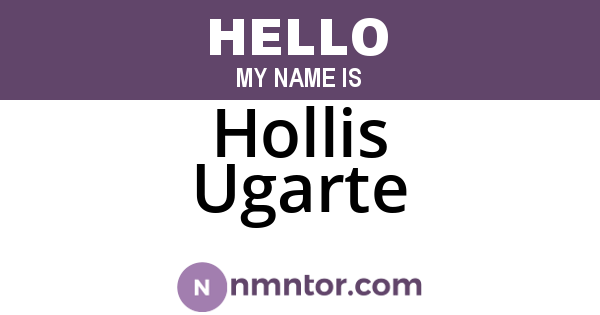 Hollis Ugarte