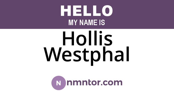 Hollis Westphal