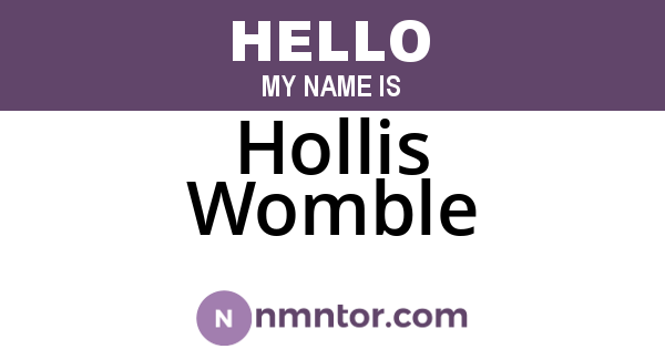 Hollis Womble