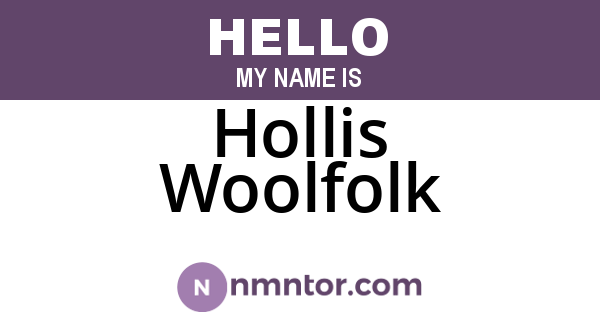 Hollis Woolfolk