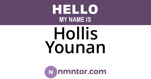 Hollis Younan