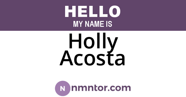 Holly Acosta