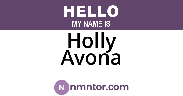 Holly Avona