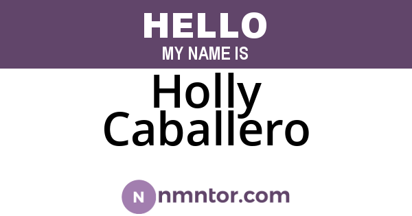 Holly Caballero