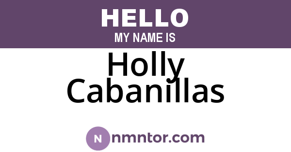 Holly Cabanillas