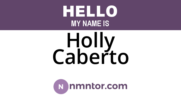 Holly Caberto