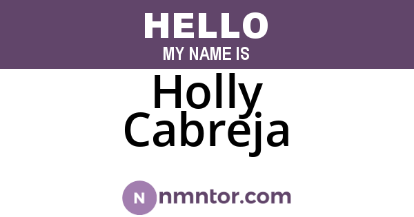Holly Cabreja