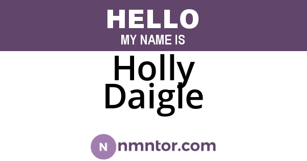 Holly Daigle