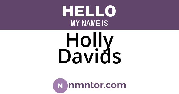 Holly Davids