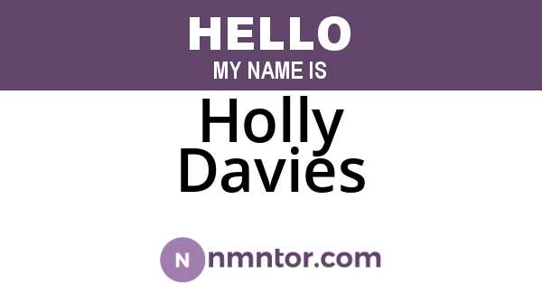Holly Davies