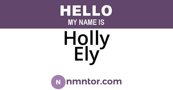 Holly Ely