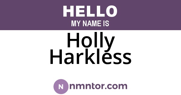 Holly Harkless