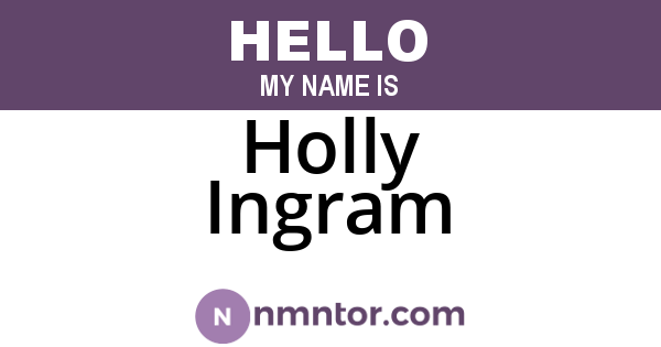 Holly Ingram