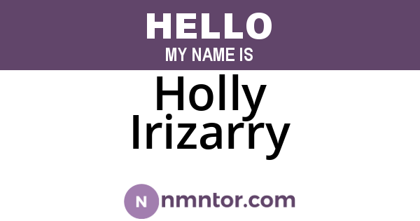 Holly Irizarry