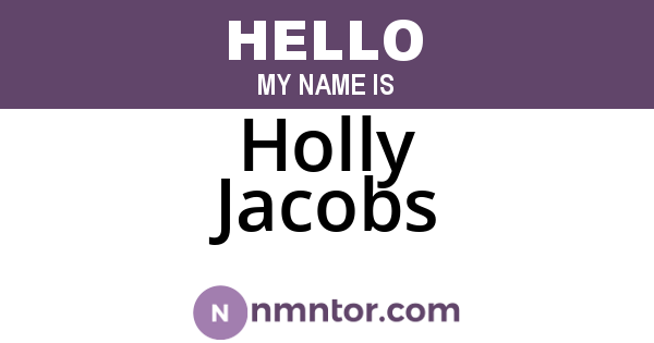 Holly Jacobs