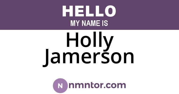 Holly Jamerson