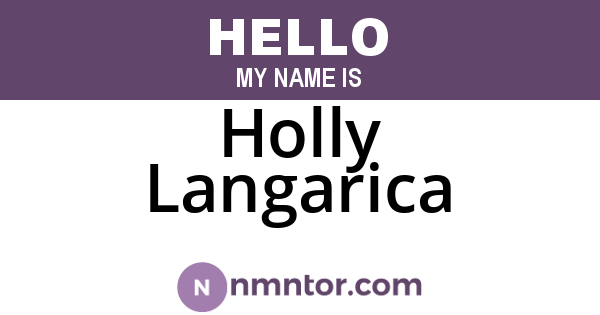 Holly Langarica