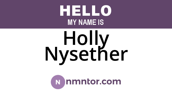Holly Nysether