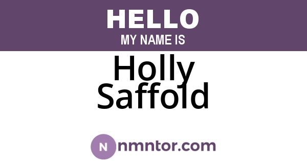 Holly Saffold