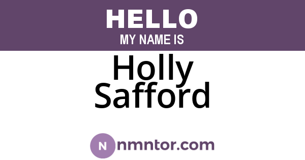 Holly Safford