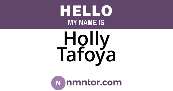 Holly Tafoya