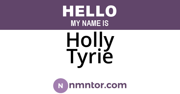 Holly Tyrie