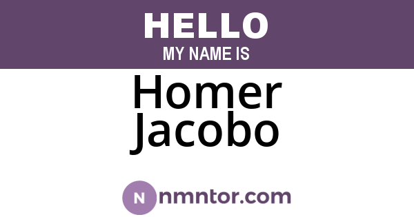 Homer Jacobo