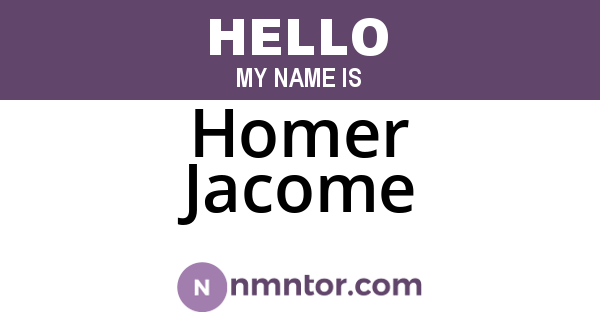 Homer Jacome