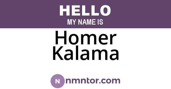 Homer Kalama