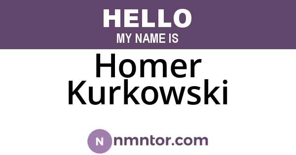 Homer Kurkowski