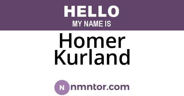 Homer Kurland