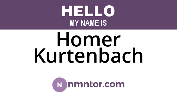 Homer Kurtenbach