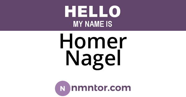 Homer Nagel