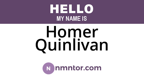 Homer Quinlivan