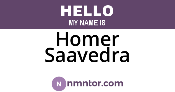 Homer Saavedra