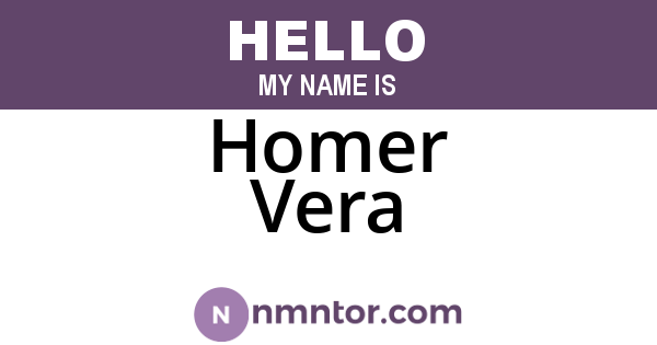 Homer Vera