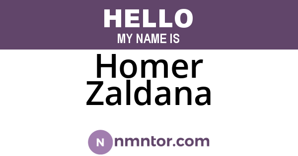 Homer Zaldana