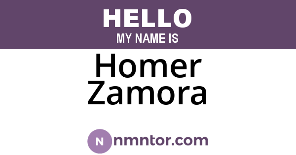 Homer Zamora