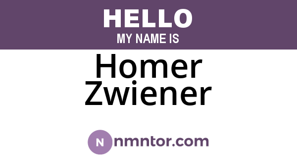 Homer Zwiener