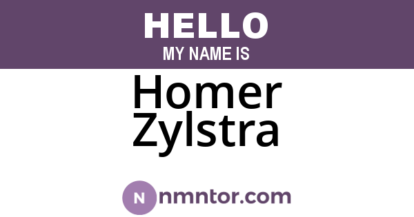 Homer Zylstra