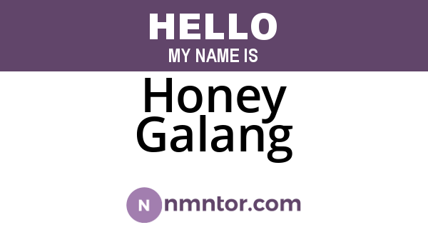 Honey Galang